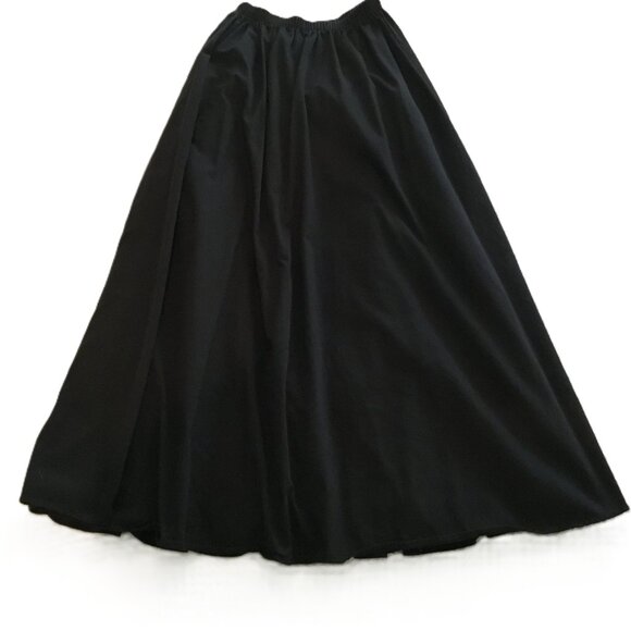 Frontier Classics Dresses & Skirts - Frontier Classics Black Maxi Skirt Back Ruffles Stretch Band Waist Size M